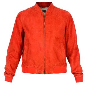 HERNO Suede Bomber Orange